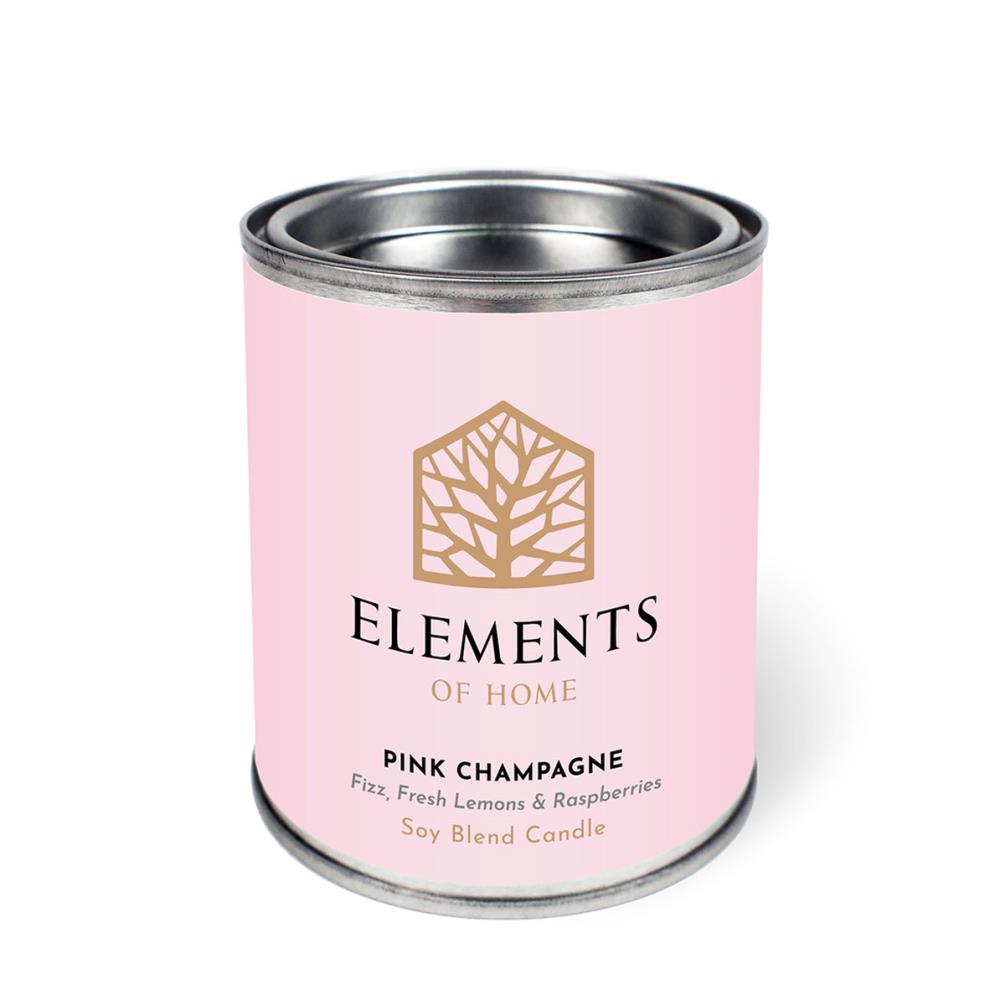 Elements of Home Pink Champagne Tin Candle £8.99